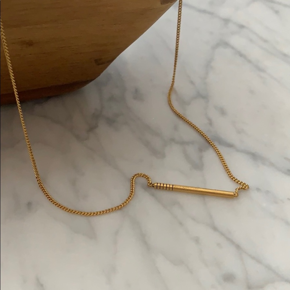 Madewell simple bar necklace